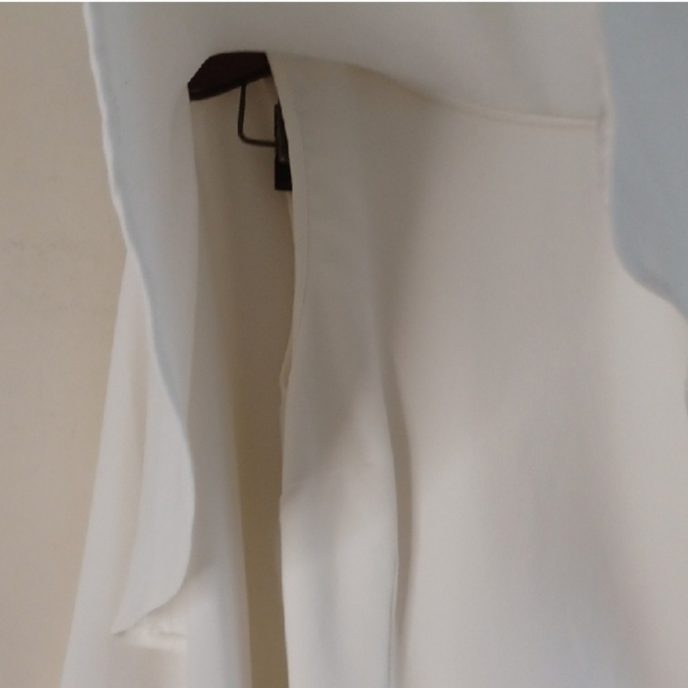Lulu's White Cape Overlay Sheath Dress - Picture 10 of 14